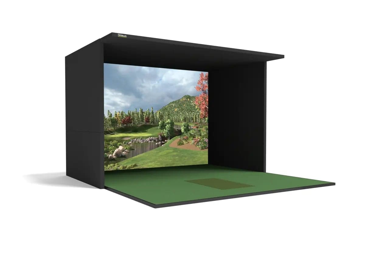 SimBooth 3 golf simulator enclosure, base configuration