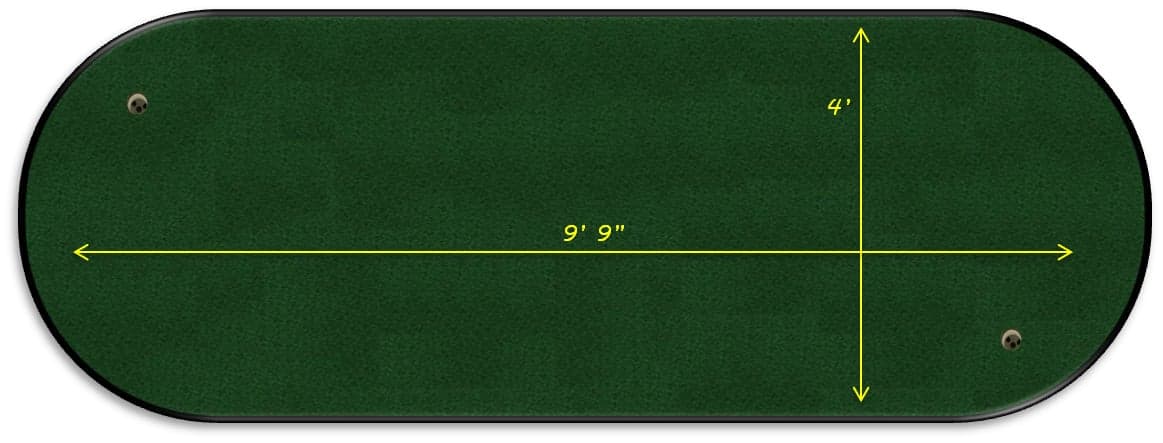 15% off! Club Champion Model — Pro Putt Systems dimensioned layout