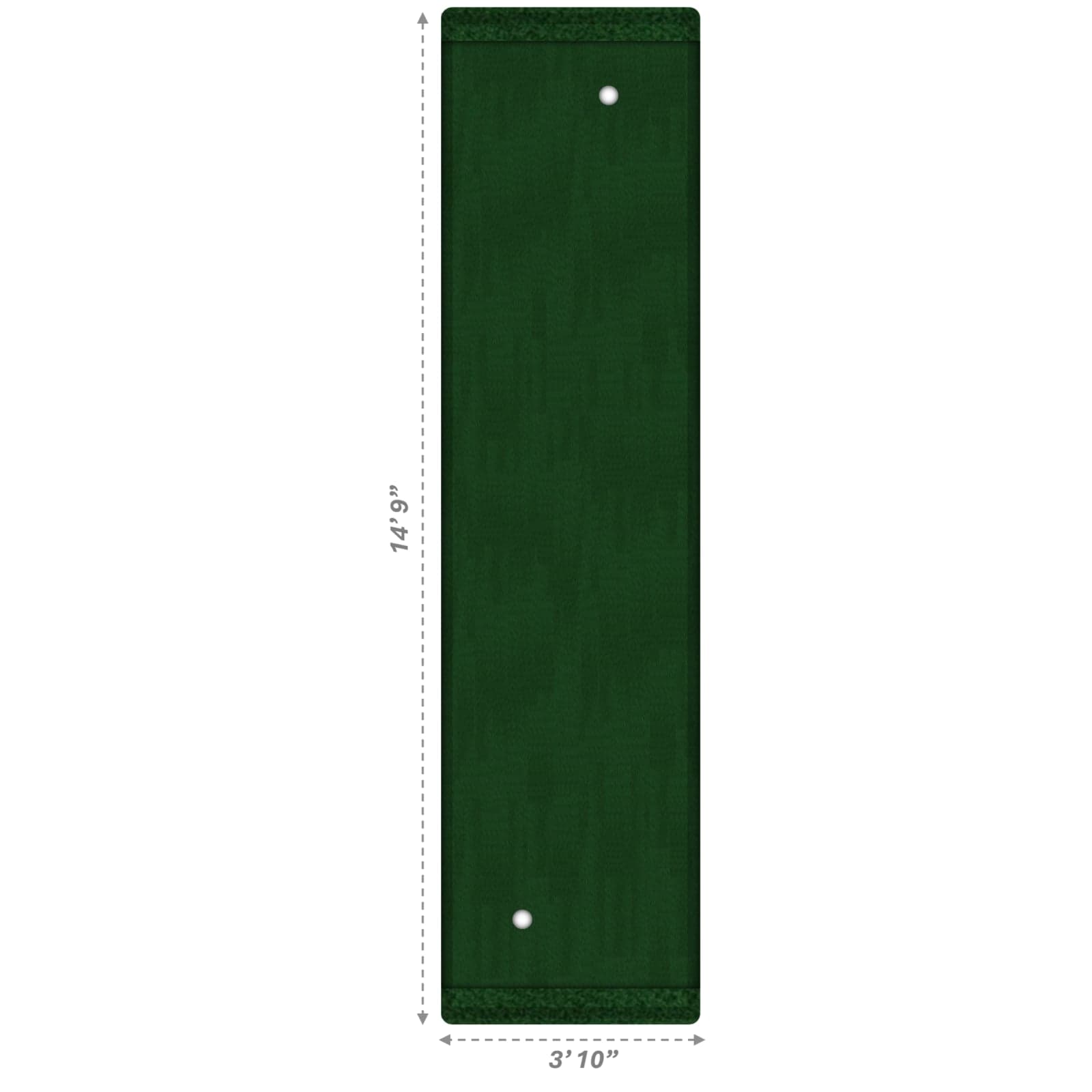 DBase Standard 4x15 Putting Green — Pro Putt Systems dimensioned layout