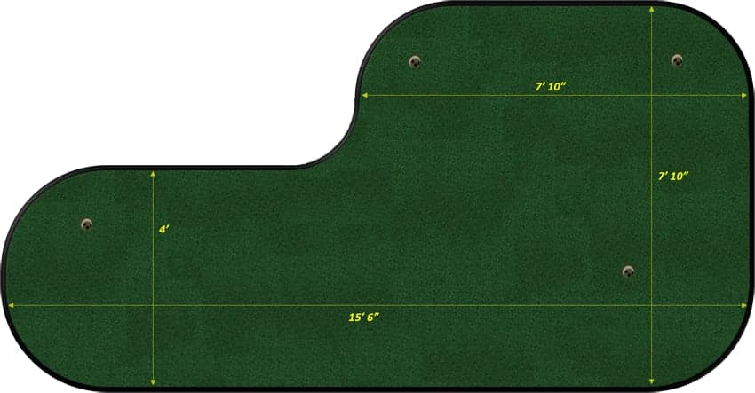 Executive Tour Pro Model — Pro Putt Systems dimensioned layout