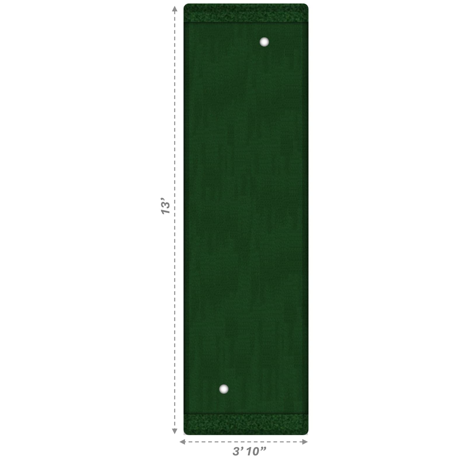 DBase Standard 4x13 Putting Green — Pro Putt Systems dimensioned layout