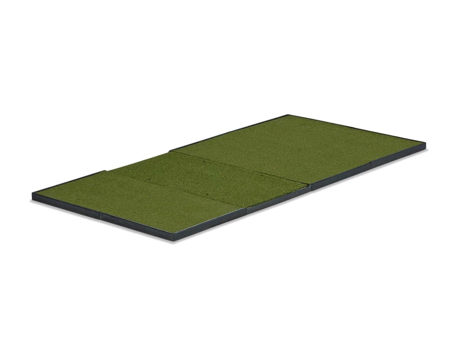 Fiberbuilt Player Preferred Studio 8' x 4' hitting mat, flat-lay on white