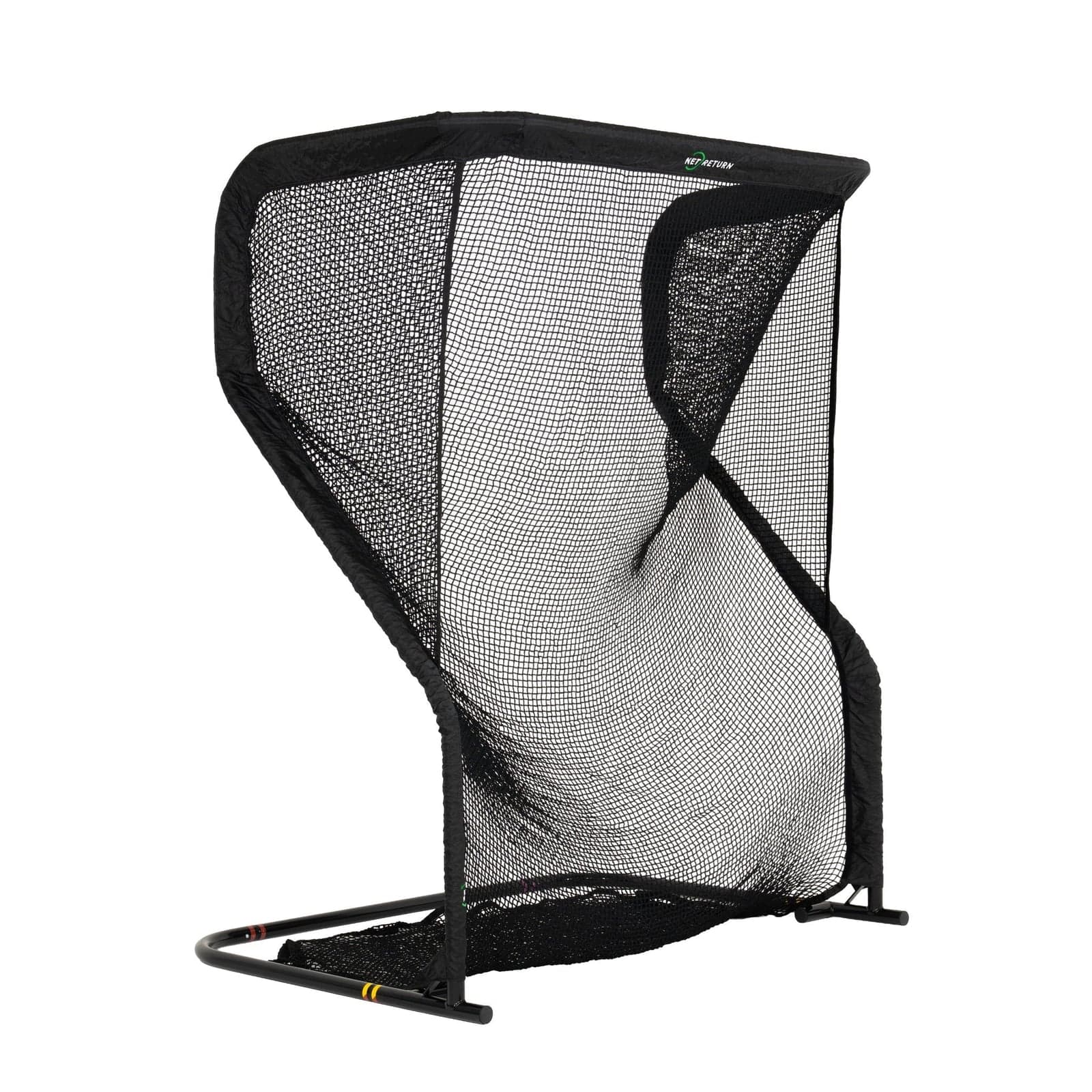 The Net Return Mini Pro Series golf net, angled product view on white